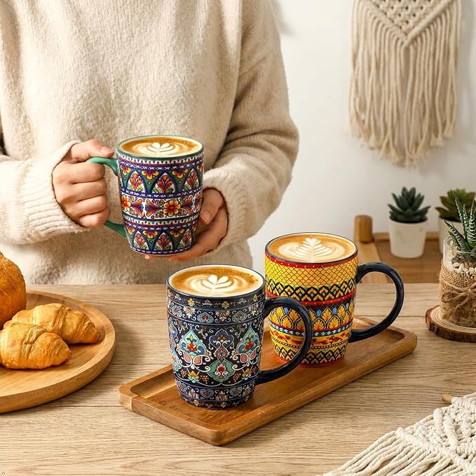 glowworm Coffee Mugs Set of 6, 16 oz Ceramic Coffee Mug - Image 3