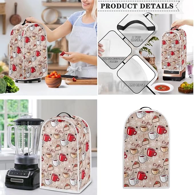 doginthehole Blender Dust Cover and 4 Slice Bread Toaster Cover Bakeware - Image 3