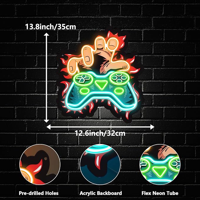Gamer Neon Sign, Gaming Led Neon Light Signs - Image 2