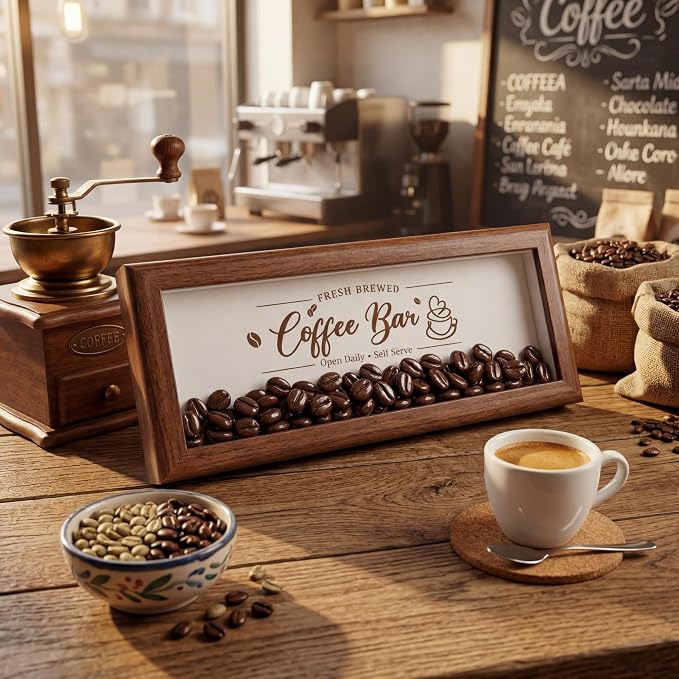 Novabright Daily Wooden Coffee Bar Sign - Image 6