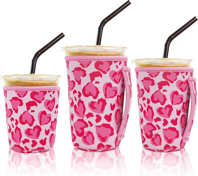3 Pack Iced Coffee Sleeve Insulator Sleeves by Yazabai