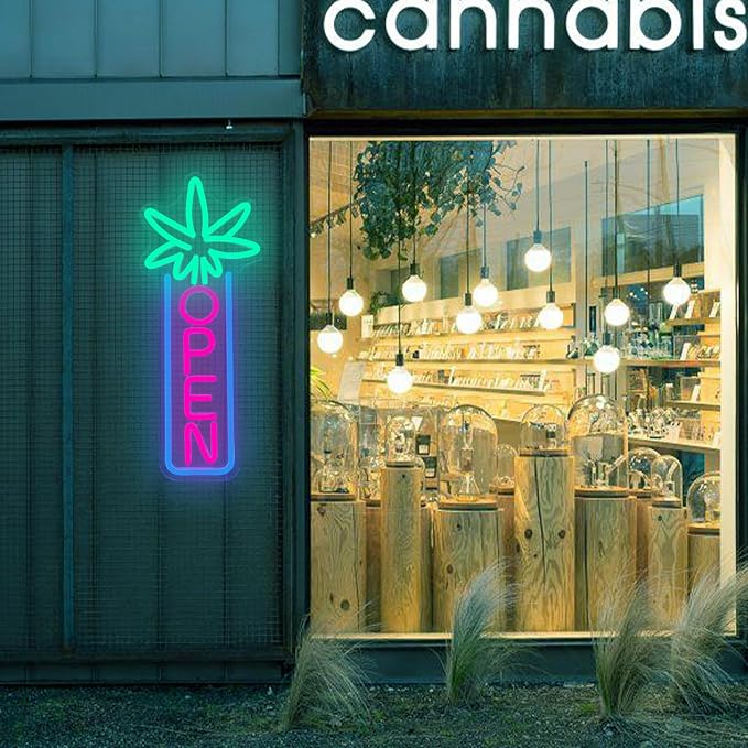 Green Leaf Neon Sign Dimmable Open Neon Lights - Image 7