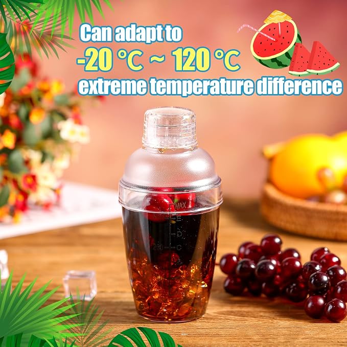 Lallisa 12 Pcs Plastic Cocktail Shaker Drink Mixer - Image 3