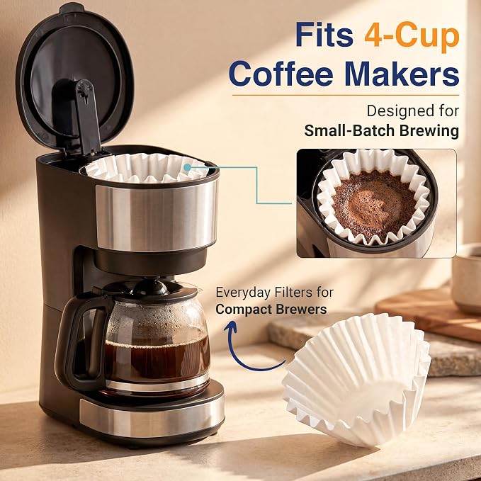 4 Cup Basket Coffee Filters - Image 2