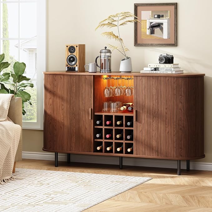 ONBRILL 63" Wine Bar Cabinet - Image 3