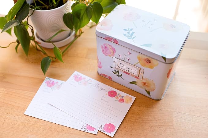 Heart&Berry Floral Recipe Cards 4x6 Double Sided - Image 4