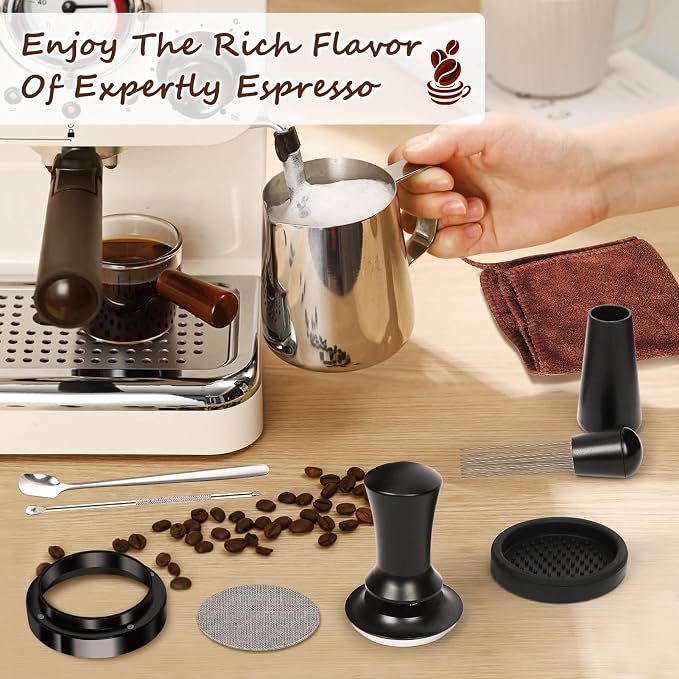 Y-Step 58mm Espresso Accessories Kit 25 PCS, Espresso Tamper Kit Coffee Tamper - Image 8