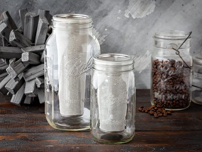 Cold Brew Filter for Mason Jar Wide Mouth Coffee Maker, UPGRADED Stainless - Image 7