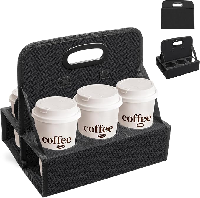 AKAYOK 6-Cup Reusable Foldable Drink Carrier by AKAYOK