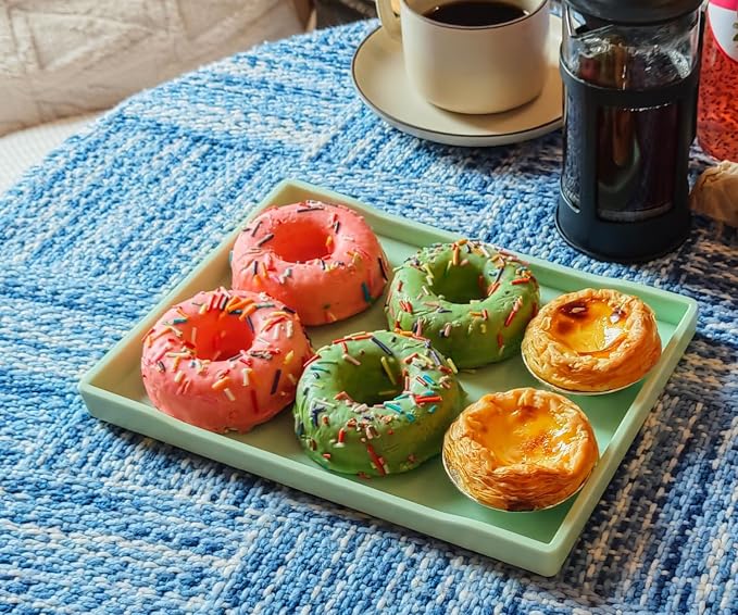 Green Small Serving Tray, Countertop Organizer | - Image 8