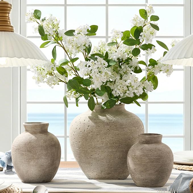 Vanselia Ceramic Flower Vase Home Decor - Image 4