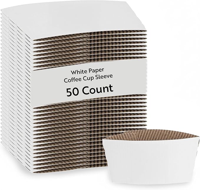 Restaurantware SLEEVES ONLY: Restpresso 5.1 x 2.8 Inch Coffee Cup Sleeves 50 by Restaurantware