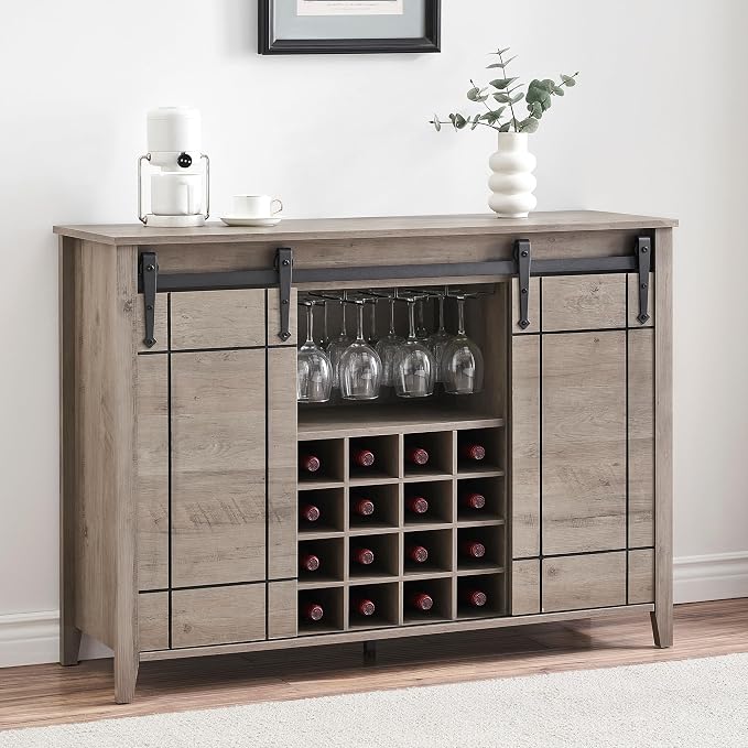 coucheta Wine Bar Cabinet, Buffet Sideboard Cabinet by COUCHETA