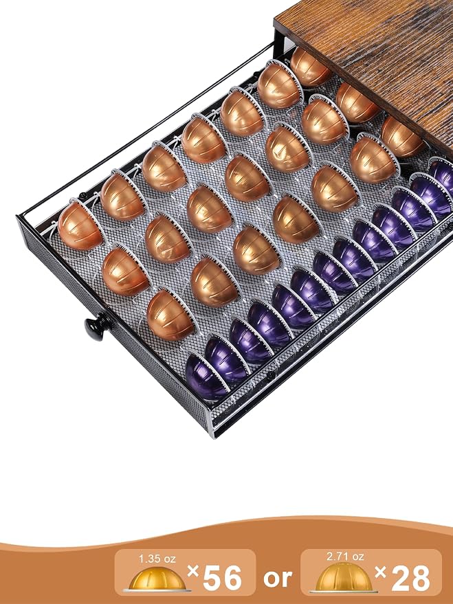 Sedegn Coffee Pod Holder Drawer Organizer Vertuo Capsules Storage Organizer - Image 6