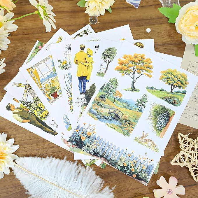 Snycler Golden Horizon Theme Sticker Scrapbooking Supplies - Image 4