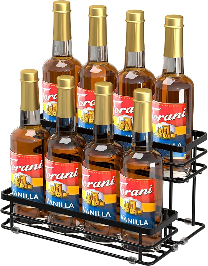 Coffee Syrup Rack Organizer, Syrup Bottle Holder Stand by HOME