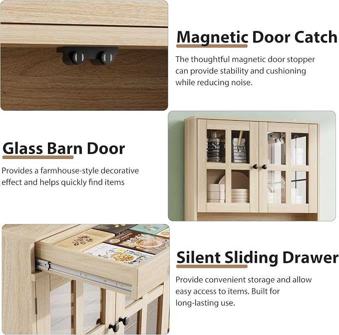 Garvee 72 Inch Kitchen Pantry Cabinet - Image 5
