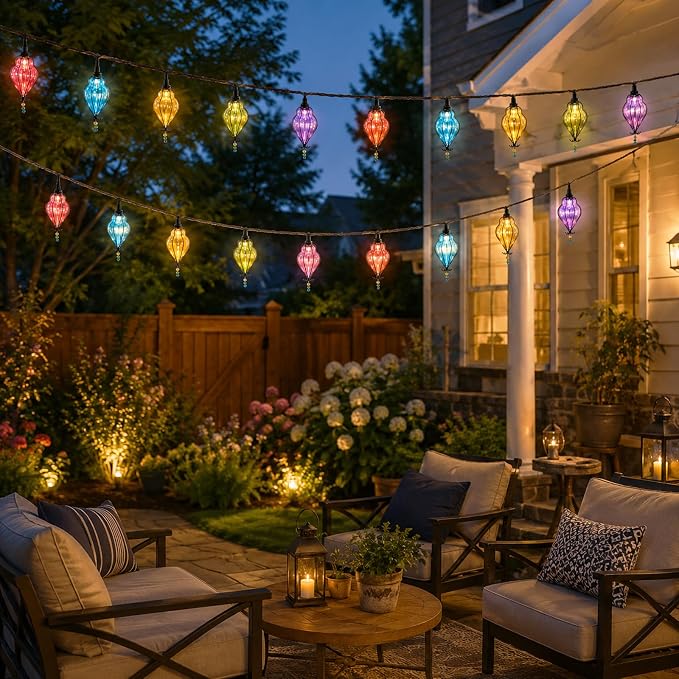 Vigdur Multicolor Flower String Lights, Decorative String Lights Plug in - Image 7
