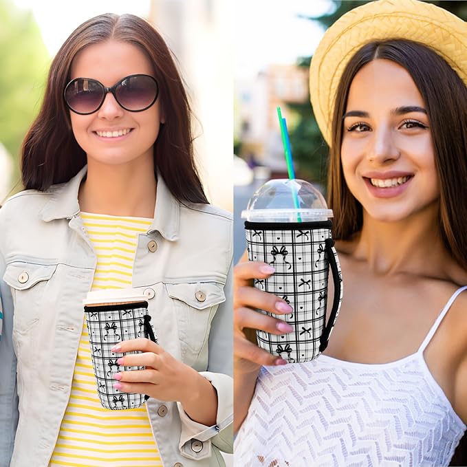 KJQJLY 3 Pack Reusable Iced Coffee Sleeves - Image 6