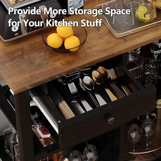 4 EVER WINNER Rolling Kitchen Island Cart - Image 7