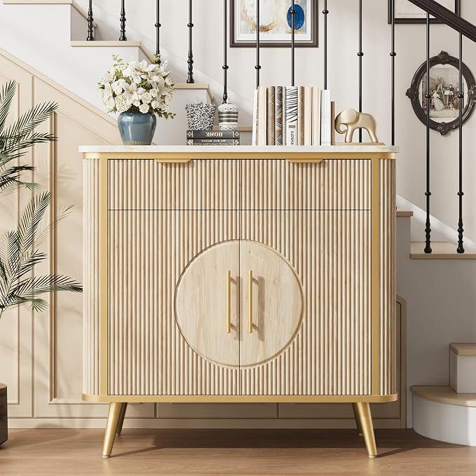 35" Modern Sideboard Buffet - Image 2