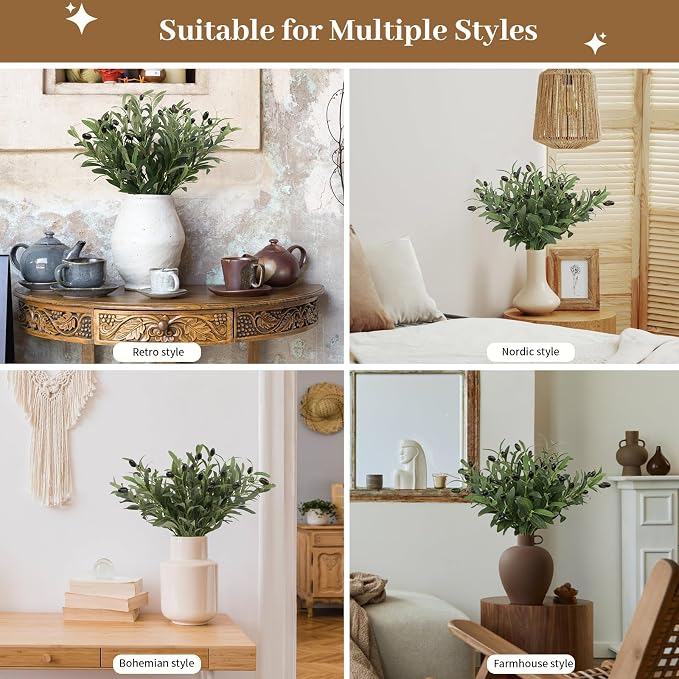 Leftover 12PCS 18Inch Faux Olive Branches - Image 5