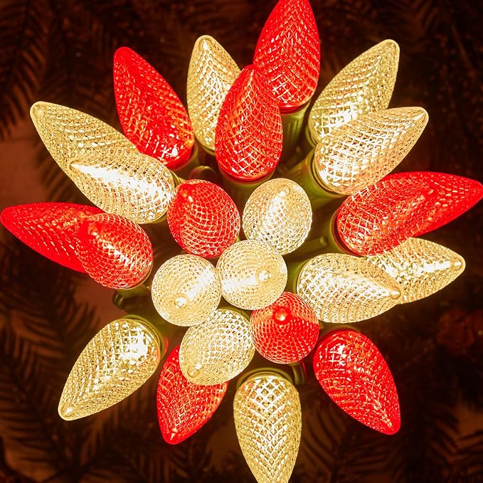 Brightown C9 Christmas String Lights Outdoor Led Fairy Lights Faceted by Brightown