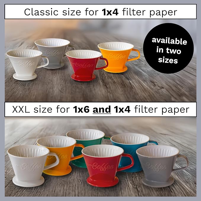 Creano XXL Porcelain Coffee Dripper White - Image 4