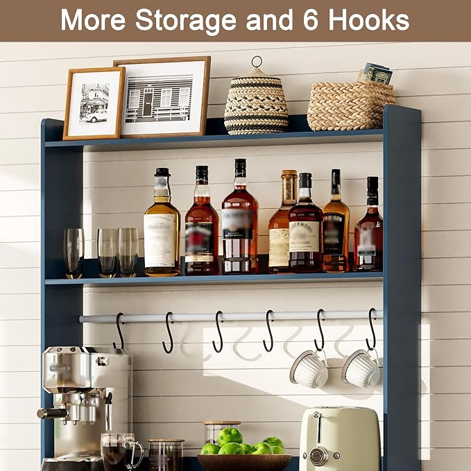 ChooChoo Farmhouse Coffee Bar Cabinet - Image 6
