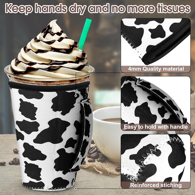 Hoolerry 30 Pcs Reusable Iced Coffee Sleeve - Image 3