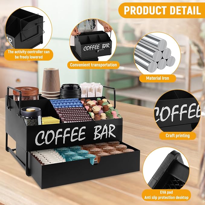 Coffee Bar Accessories Organizer - Image 2