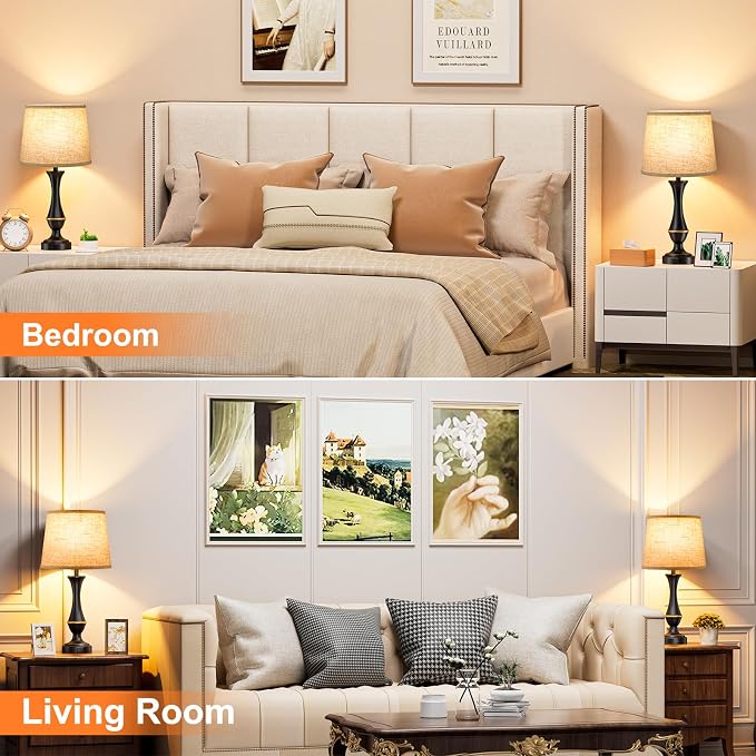 Seealle Upgraded Touch Lamps for Night Stands Set of 2 - Image 4