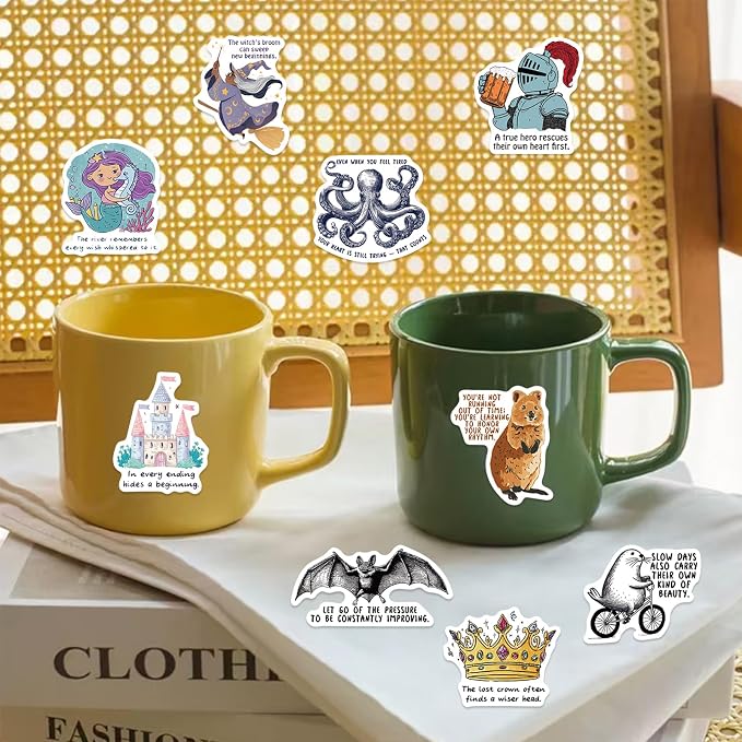 100PCS Emotional Support Animal Stickers Pack, Waterproof Positive Affirmation - Image 8