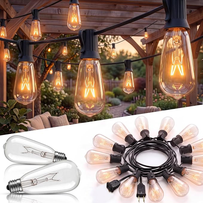GOOTHY 20Ft Outdoor String Lights by Goothy