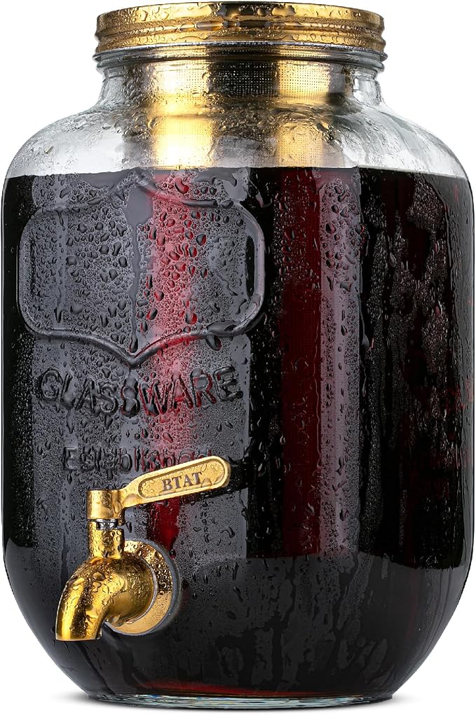 BTaT- 1 Gallon Cold Brew Coffee Maker, Thick Glass Pitcher - Image 7