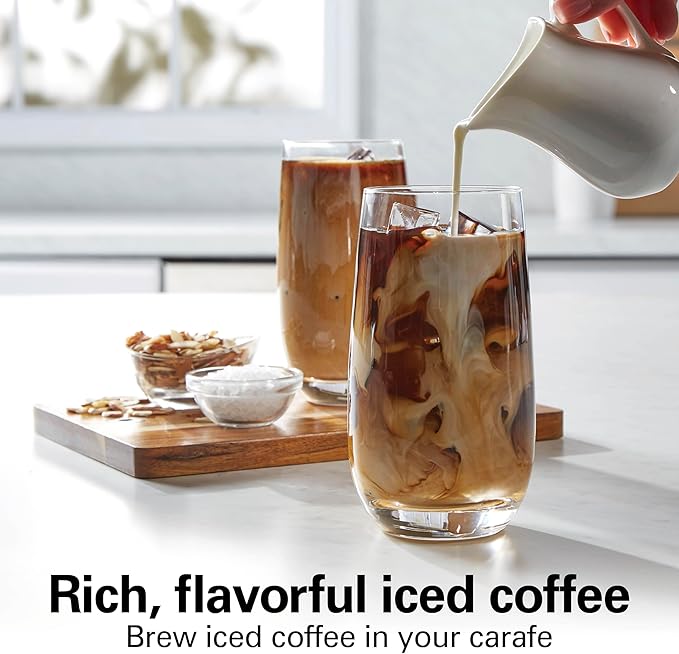 Hamilton Beach 12 Cup Programmable Hot & Iced Coffee Maker, Glass Carafe - Image 2