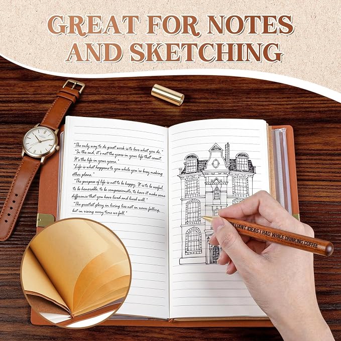 Coffee Gifts, Coffee Lovers Leather Journal - Image 3