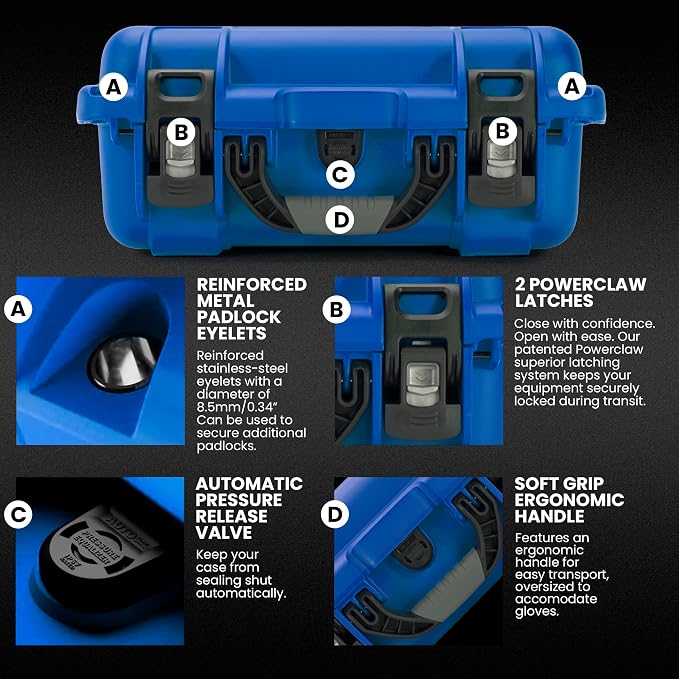 NANUK 915 Empty Hard Case, IP67 Waterproof, Dustproof and Impact Resistant - Image 4
