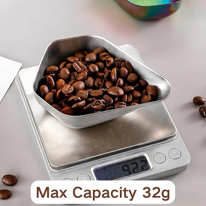 Coffee Bean Dosing Cup Stainless Steel Dosing Tray 4x3.26x1.18 in | Espresso - Image 5