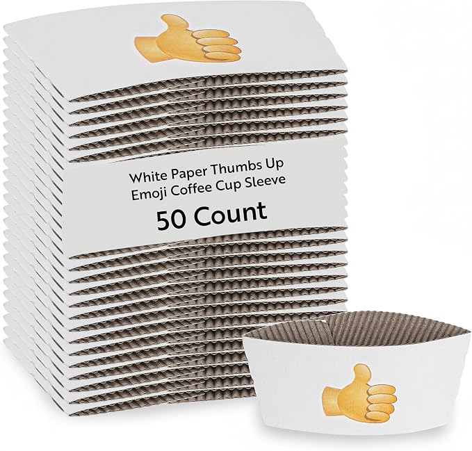 Restaurantware SLEEVES ONLY: Restpresso 5.1 x 2.8 Inch Coffee Cup Sleeves 50 by Restaurantware