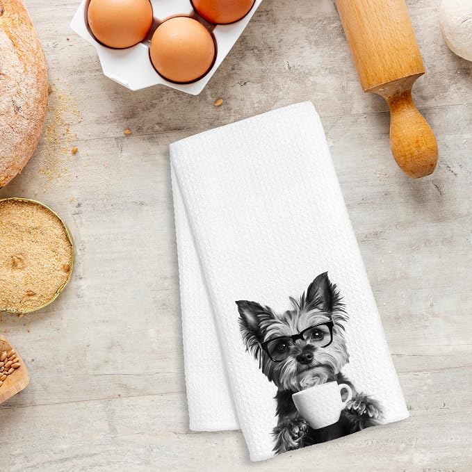 Funny Yorkshire Terrier Coffee Kitchen Towels, Yorkshire Terrier Gifts - Image 5