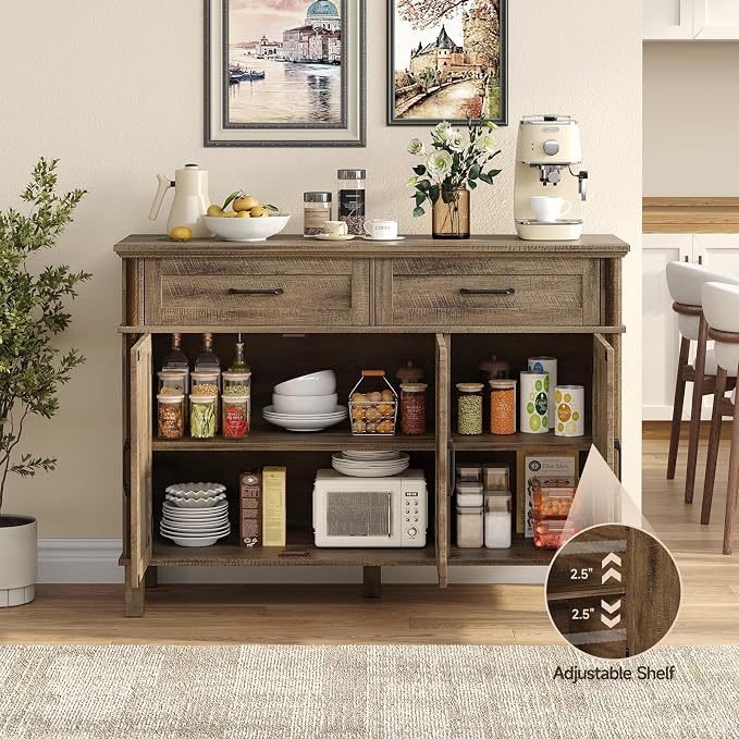 48 Inch Sideboard Buffet Cabinet - Image 3