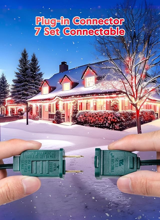 Brightown C9 Christmas String Lights Outdoor Led Fairy Lights Faceted - Image 7