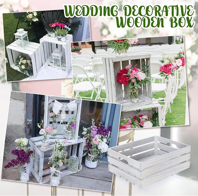 Soaoo 3 Pcs Decorative Nesting Wooden Crates - Image 5