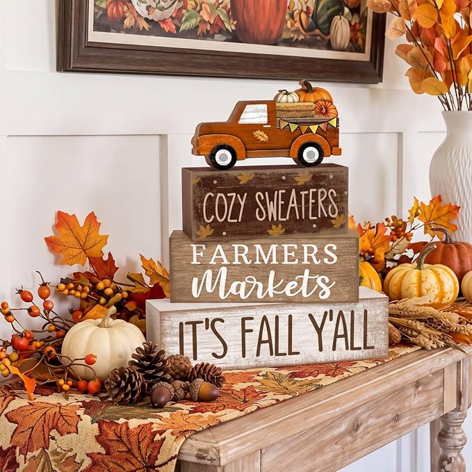 Lineshading 4 Pcs Fall Table Decoration - Image 4