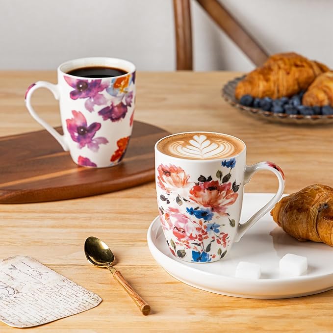 GBhome 12oz Coffee Mugs Set fo 6, Ceramic Coffee Mugs - Image 4