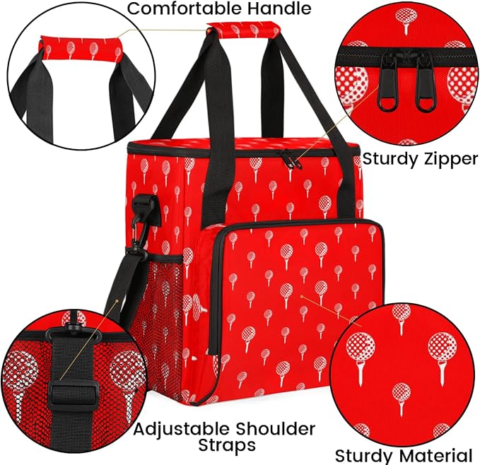 Golf Ball Coffee Maker Travel Bag, Golf Ball Large Carrying Storage Case - Image 6