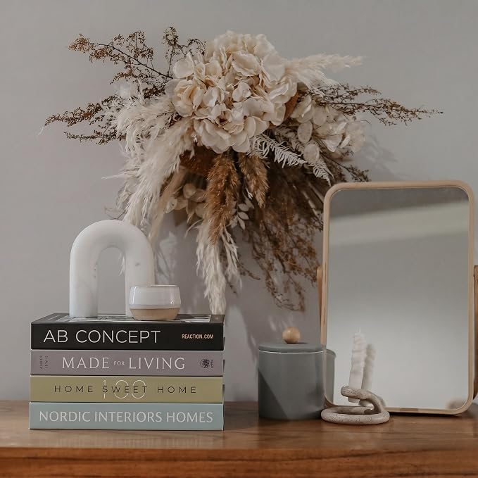 PROBENEX 4 Pcs Decorative Books | Faux Olive Coffee Table & Shelf Decor | - Image 8