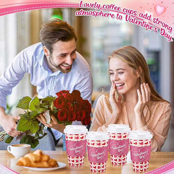Lallisa 50 Pack 16 oz Mother's Day Disposable Coffee Cups - Image 6