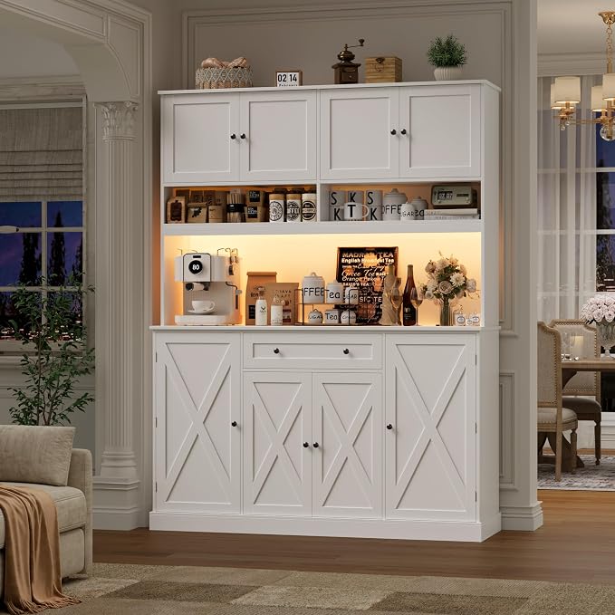 HIFIT 72.8” Tall Kitchen Pantry Cabinet - Image 4